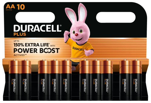 1x10 Duracell Plus Power Boost Mignon MN1500 AA LR6 1,5V 185063-02