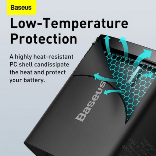 Baseus Travel Charger Compact Quick Charger U+C 20W EU Black (CCXJ-B01) DA628605-016