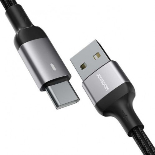 Joyroom USB Type-C Data Cable, 3A, 1.2m, Black (S-UC027A10) DO155447-05