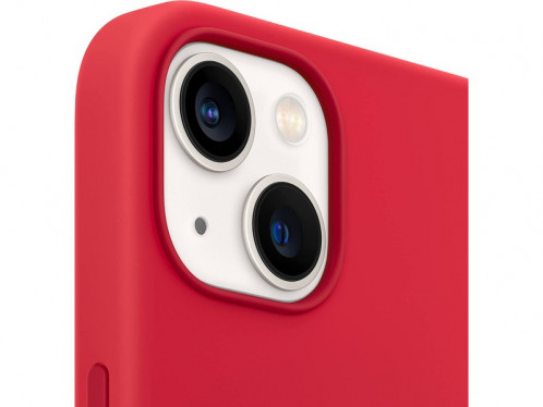 Coque iPhone 13 mini silicone magnétique (comp MagSafe) Rouge Novodio IPXNVO0234-03