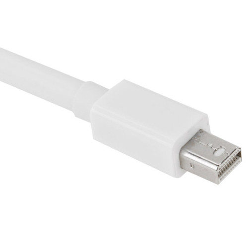 Cable Mini DP DisplayPort mâle vers mâle pour Apple iMac MacBook Pro, Longueur: 2m (Blanc) SM217W-03