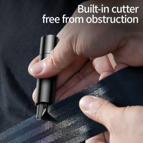 Baseus Car Tool Sharp Safety Hammer (Window-breaking+Safety belt cutting) Gray (CRSFH-0G) DA451404-014