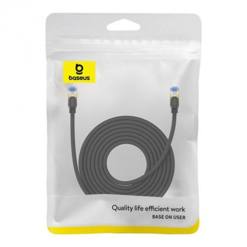 Baseus Network Cable High Speed (CAT7) of RJ45 (braided cable) 10 Gbps, 8m, Black (B0013320B111-06) DA811341-04