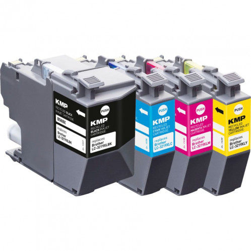 KMP B58VX pack promo BK/C/MY/Y Compat. av. Brother LC-3219VALDR 460931-03
