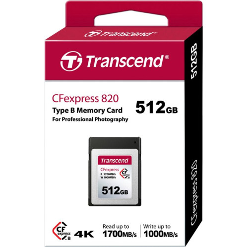 Transcend CFexpress Card 512GB Typ B TS512GCFE820 569130-03
