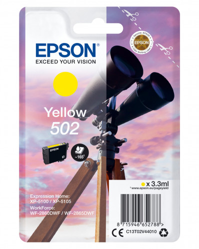 Epson jaune 502 T 02V4 369140-00