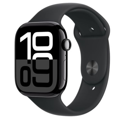 Apple Watch Series 10 GPS 46mm Jet Black Alu Case, Midnight Black Sport Band M/L EU MWWQ3 DP36400768-01