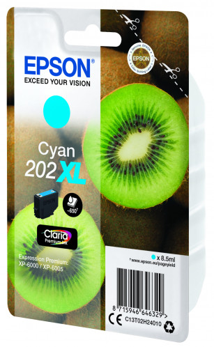 Epson cyan Claria Premium 202 XL T 02H2 322688-03