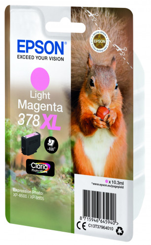 Epson 378 XL light magenta Claria Photo HD T 3796 322975-04