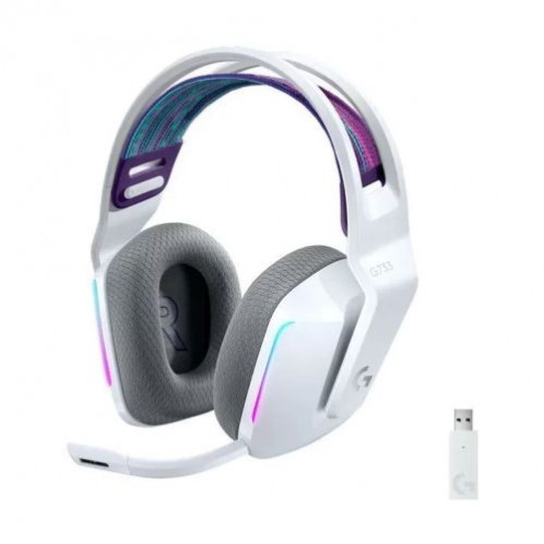 Logitech Headphones Wireless G733 Lightspeed for Gaming, RGB, White EU (981-000883) DO8100456-01