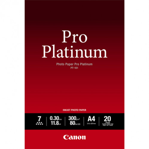 Canon PT-101 A 2, 20 feuilles papier photo Pro Platinum 300 g 168828-02