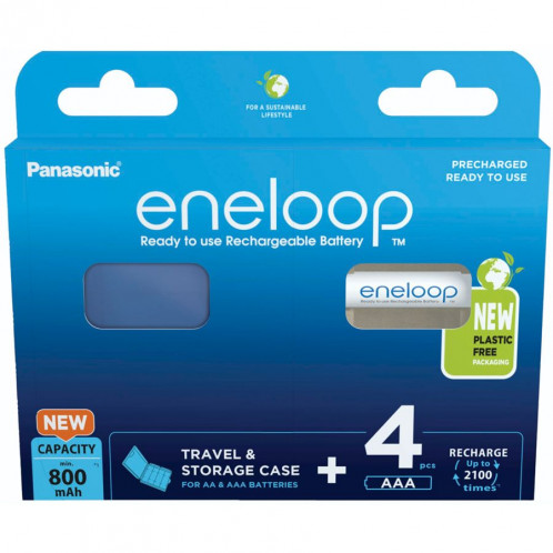 1x4 Panasonic Eneloop Micro AAA 800mAh + Akkubox BK-4MCDEC4BE 762575-04