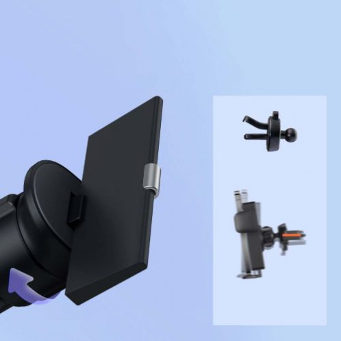 Baseus Car Mount Metal Age II Gravity on the vertical and horizontal ventilation grill Black (SUJS000001) DA608103-015