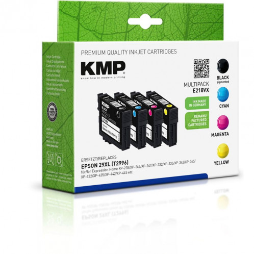 KMP E218VX Multipack BK/C/M/Y compatible avec Epson T 2996 XL 323045-03