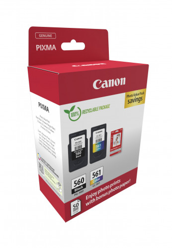 Canon PG-560 / CL-561 Photo Value Pack 829943-03