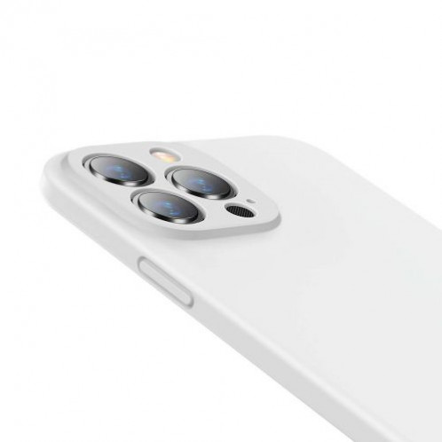 Baseus iPhone 13 Pro Max case Liquid Silica Gel Protective White (ARYT000502) DA216939-019