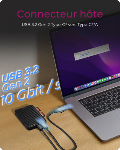 ICY BOX IB-CR602M-C31 M.2 Boîtier SSD + lecteur de carte 180765-07