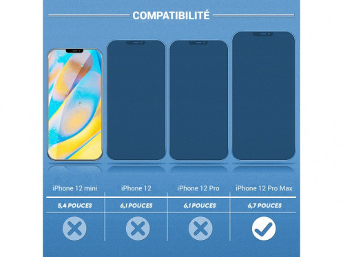 Novodio Premium 9H Glass iPhone 12 Pro Max Protection écran verre trempé IPXNVO0119-04