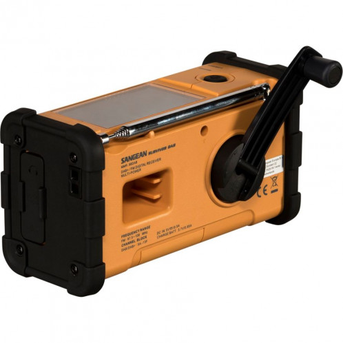 Sangean MMR-88 DAB+ jaune Secours/manivelle/radio solaire 297369-03