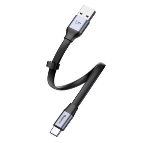 Baseus Type-C Simple HW Quick Charge Charging Data Cable, 40W, 5A, 0.23m, Gray (CATMBJ-BG1) DA209230-09