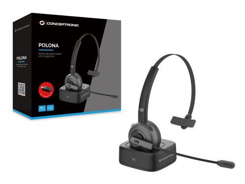 Conceptronic POLONA03BD Casque bluetooth sans fil 884074-04