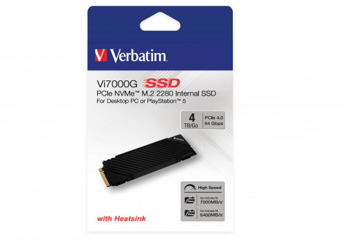 Verbatim Vi7000G M.2 SSD 4TB PCIe NVMe 49369 828732-07