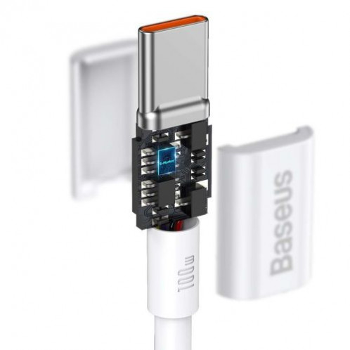 Baseus Type-C Type-C Superior cable Quick Charge / Power Delivery / FCP 100W 5A 20V 2m white (CATYS-C02) DA370770-020