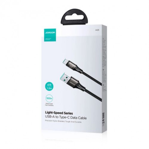 Joyroom Light-Speed Series Cable USB Type-C, 100W, 1.2m, Black (S-A25) DO198438-02