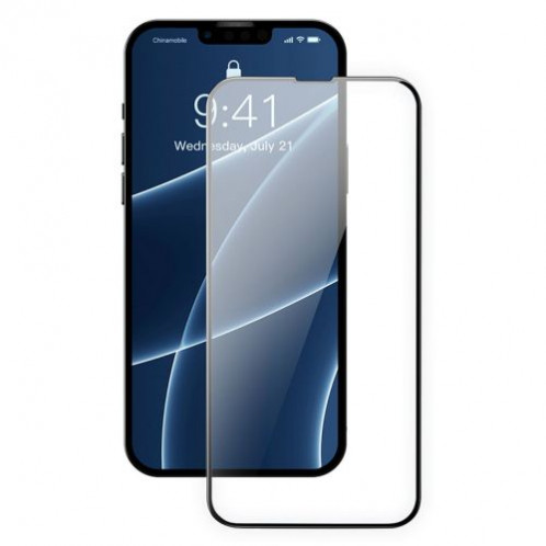 Baseus iPhone 13 mini 0.4 mm CW-HY Full-screen, Full-glass, Corning Tempered Glass (2pcs/pack+Pasting Artifact) Black (SGQP040001) DA630508-014