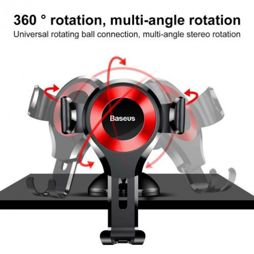 Baseus Car Mount Osculum Type Gravity Black/Red (SUYL-XP09) DA439238-012