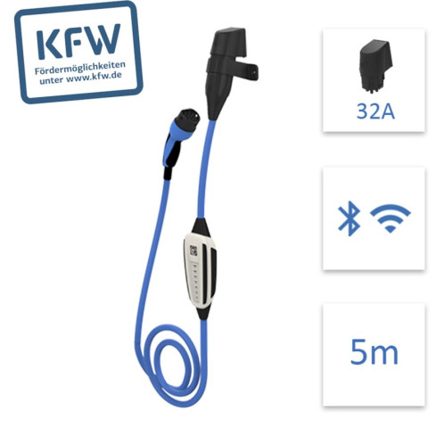 NRGkick Fix Max 5m WLAN, système verrouillage, prise murale 32A 747448-06
