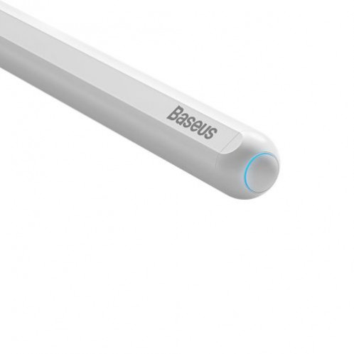 Baseus Tablet Tool Active Stylus Pen Wireless Charging with LED Indicator + Active Replaceable Tip for iPad, White (SXBC020002) DA2398409-05