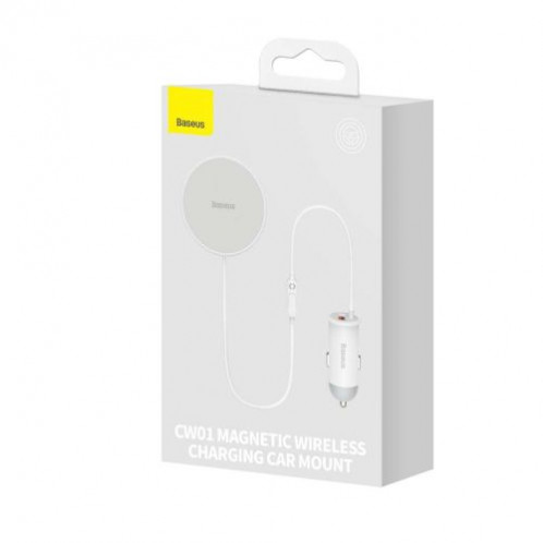 Baseus Car Charger MagSafe 15W holder for Air vent + Type-C 25W White (SUCX040102) DA2263675-010