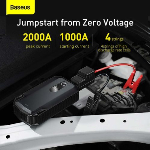 Baseus Car Tool Power Starter / Power Bank Super Energy Max Car Jump Starter (Peak current 2000A / 20000 mAh) Black (CGNL020001) DA7094969-018