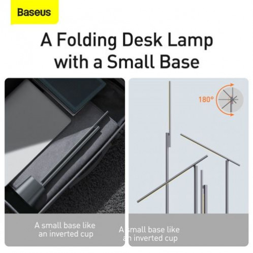 Baseus Home Smart Eye Series Charging Folding Reading Desk Lamp 2200 mAh (Smart Light) 5W Gray (DGZG-0G) DA2257498-018