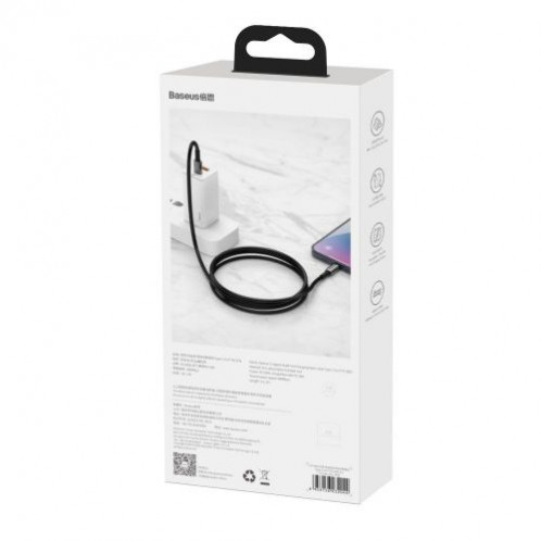 Baseus Type-C Type-C cable Tungsten Gold Fast charging and data 100W (20V/5A) 2m Black (CATWJ-A01) DA394915-013