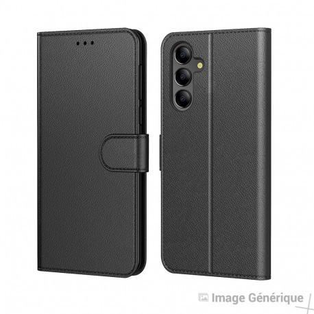 Étui à Rabat Similicuir pour Samsung Galaxy A17 Noir (En Vrac) 411335-01