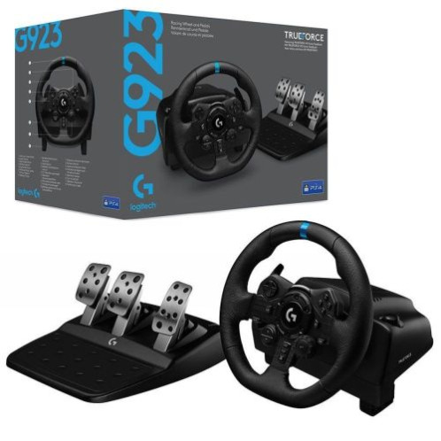 Logitech Racing Wheel G923 TrueForce with Pedals for PC, PS5, PS4, Black EU (941-000149) DO21900831-01