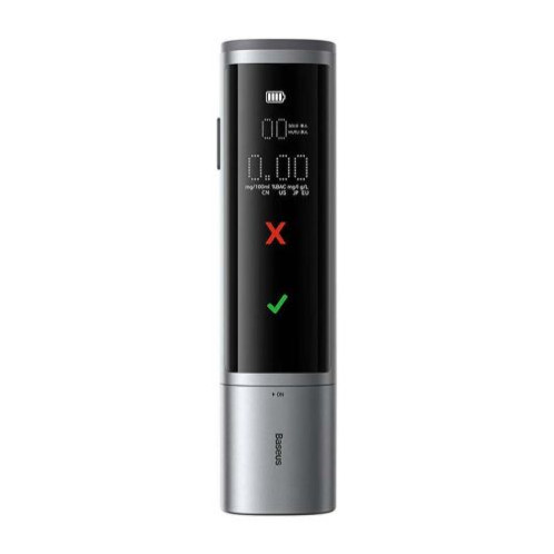 Baseus Alcohol Breathalyser SafeJourney Pro Series, PD 5V, 470 mAh, (with USB TYPE-C 1m cable), Gray (CRCX060014) DA5281946-08