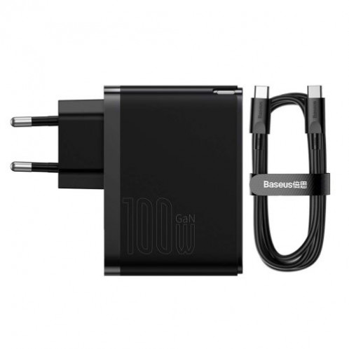 Baseus Travel Charger GaN5 Pro Quick wall charger C+U, PD3.0, QC4.0 +, AFC, 100W EU Black (CCGP090201) DA3226607-024