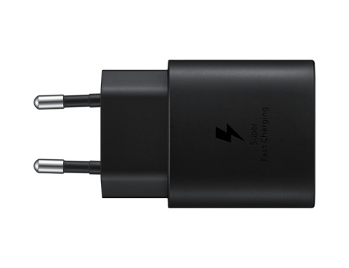Samsung EP-TA800XBEGWW Chargeur Secteur, Adaptateur USB Type C Fast Charge 25W & Câble USB Type C Noir (Emballage Original) 979393-04