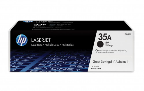 HP CB 435 AD Lot de 2 noir N° 35 A 546308-02