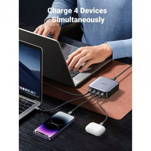 UGREEN Nexode 1*USB-A + 3*USB-C 100W Desktop Fast Charger 770170-06