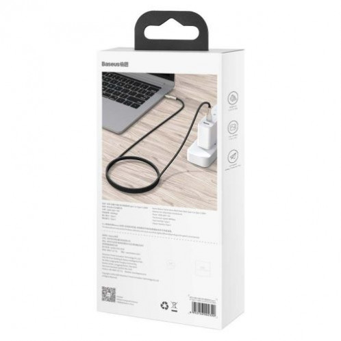 Baseus Type-C Type-C Cable Cafule Series Metal Fast charge/data 100W (20V/5A) 1m Black (CATJK-C01) DA380706-09