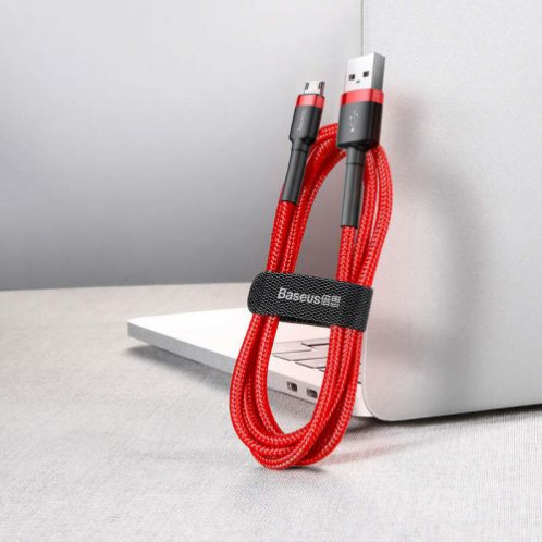 Baseus Micro USB Cafule Cable 2.4A 1m Red + Red (CAMKLF-B09) DA19177-08