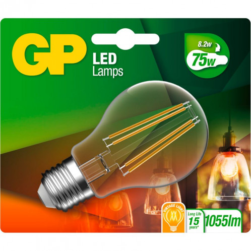 GP Lighting Filament Classic E27 LED 8,2W (75W)806lm DIM GP079934 505500-02