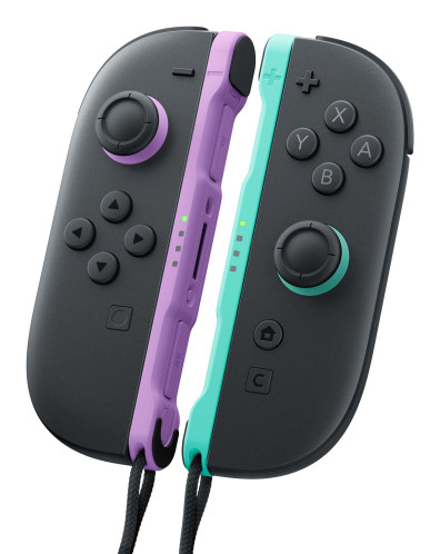 Nintendo Paire de manettes Joy Con 2 violet clair / vert clair 224872-06