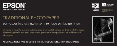 Epson Traditional papier photo 61 cm x 15 m, 330 g S 045055 290423-02