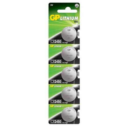 GP Battery (CR2450) Lithium coin, CR2450-7U5 (1 pcs) 3V DP424176-01