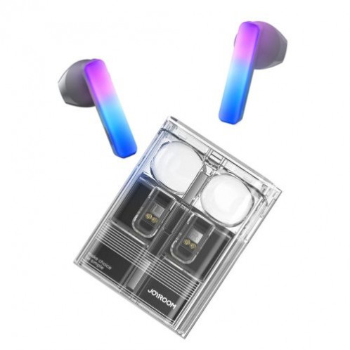 Joyroom Earphone IceLens Series Bluetooth True Wireless BT 5.3, TWS, AAC, SBC, HFP, A2DP, AVRCP, with LED Lights, Black (JR-TC1) DO2060740-04